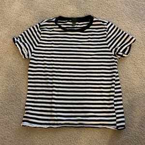 Black and white striped t shirt